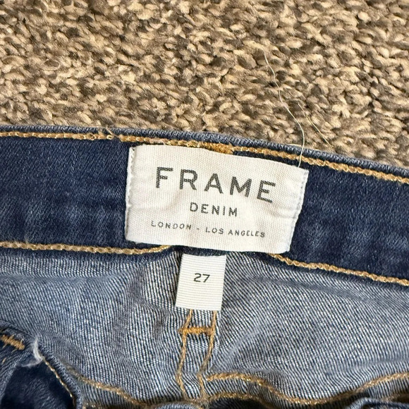 Frame Denim Blue Skinny Jeans Classic Style - Picture 4 of 6